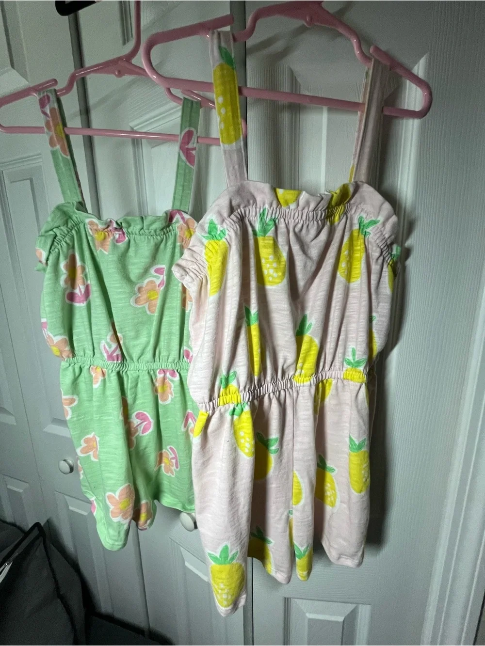 365 kids by Garanimals girls summer rompers size 7 (bundle of 2) - Picture 9 of 13